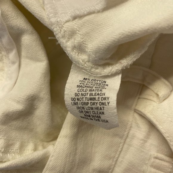 Elliott Lauren White Straight Leg Jeans,‎ Size 14 - Picture 5 of 6